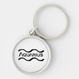 AQUARIUS, abstract ontwerp van het sterrenbeeld, Sleutelhanger