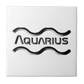 AQUARIUS, abstract ontwerp van het sterrenbeeld, Tegeltje (Voorkant)