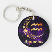 Aquarius Amulet - De kosmische Sleutelhanger (Voorkant)