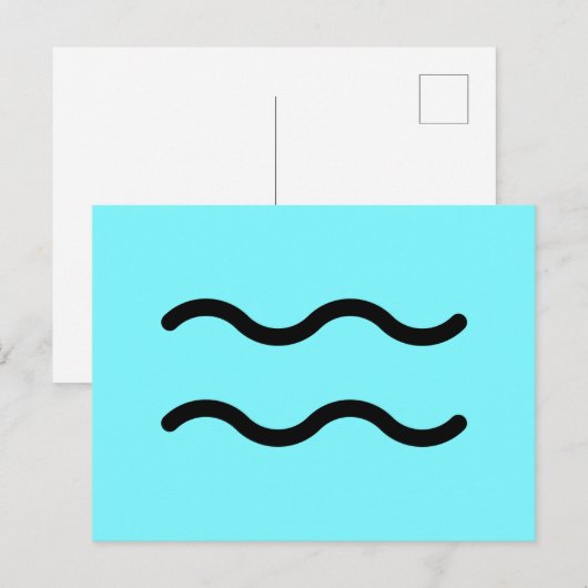Aquarius Ansichtkaart Briefkaart (Voorkant / Achterkant)