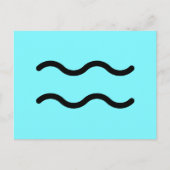 Aquarius Ansichtkaart Briefkaart (Voorkant)