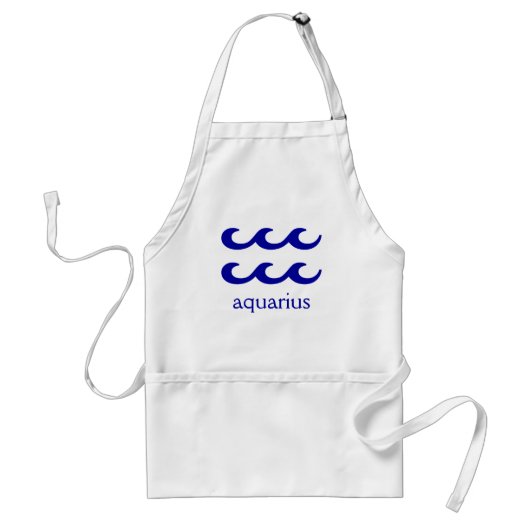 aquarius apron standaard schort (Voorkant)