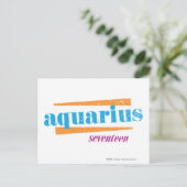 Aquarius Aqua Briefkaart (Staand voorkant)