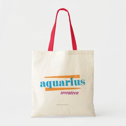 Aquarius Aqua Tote Bag (Voorkant)