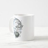 Aquarius Art Deco Lady Koffiemok (Voorkant links)