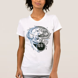 Aquarius Art Deco Lady T-shirt