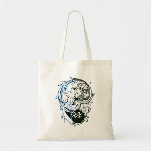 Aquarius Art Deco Lady Tote Bag (Voorkant)