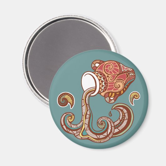 Aquarius Astrological Sign Magneet (Voorkant / Achterkant)