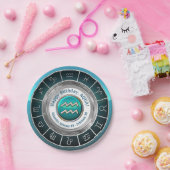 Aquarius Astrological Sign Paper Borden Papieren Bordje (Feest)