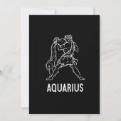 Aquarius Astrology Birthday Gift Zodiac Signs Kaart (Voorkant)