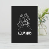Aquarius Astrology Birthday Gift Zodiac Signs Kaart (Staand voorkant)