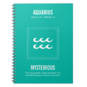 Aquarius Astrology Notitieboek (Voorkant)