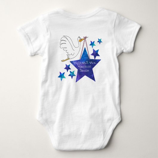 Aquarius Baby Bodysuit (Achterkant)