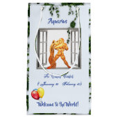 Aquarius Baby (jan 20 - feb 18) Waterdrager Klein Cadeauzakje (Voorkant)