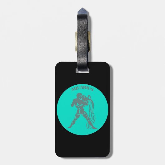 Aquarius Bagagelabel (Achterkant verticaal)