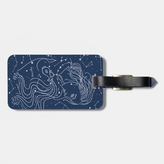 Aquarius Bagagelabel (Achterkant horizontaal)