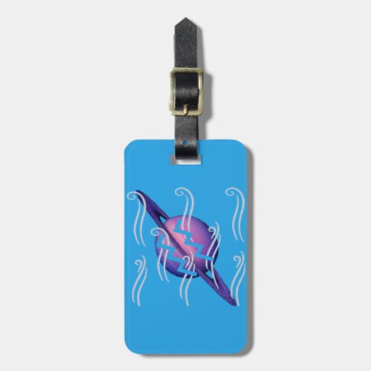 Aquarius Bagagelabel (Voorkant verticaal)