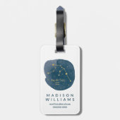 Aquarius Bagagelabel (Achterkant verticaal)