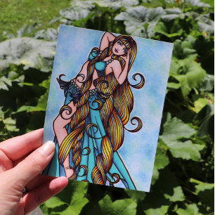 Aquarius Belly Dancer Briefkaart