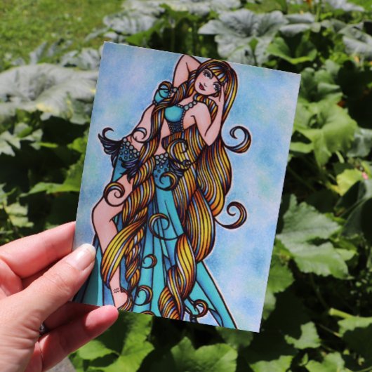 Aquarius Belly Dancer Briefkaart
