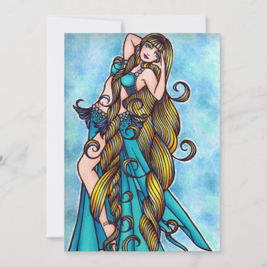 Aquarius Belly Dancer Kaart (Voorkant)
