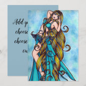 Aquarius Belly Dancer Kaart (Voorkant / Achterkant)