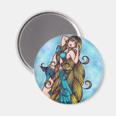 Aquarius Belly Dancer Magnet (Voorkant / Achterkant)