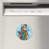Aquarius Belly Dancer Magnet (Insitu (Vaatwasser))