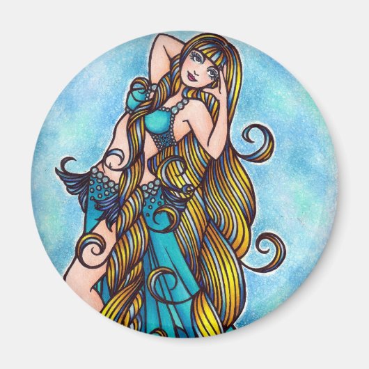 Aquarius Belly Dancer Magnet (Voorkant)