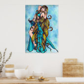 Aquarius Belly Dancer Poster (Keuken)