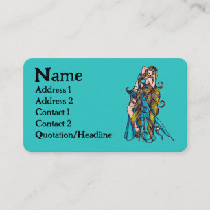 Aquarius Belly Dancer Visitekaartjes