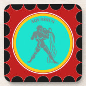 Aquarius Beverage Coaster Bier Onderzetter (Voorkant)