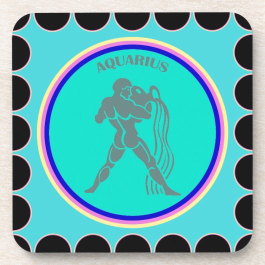 Aquarius Beverage Coaster Bier Onderzetter (Voorkant)