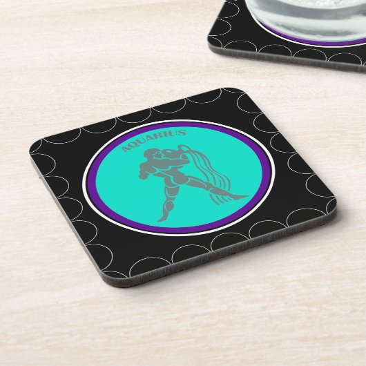 Aquarius Beverage Coaster Bier Onderzetter (Linkerzijde)
