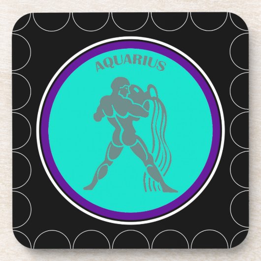 Aquarius Beverage Coaster Bier Onderzetter (Voorkant)