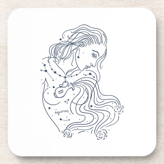 Aquarius Bier Onderzetter (Voorkant)