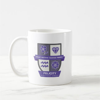 Aquarius Birthday Crest™ for February 1-18 Mug Koffiemok