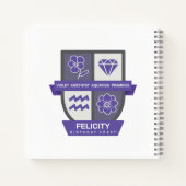 Aquarius Birthday Crest™ for February 1-18 Notitieboek (Achterkant)