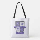 Aquarius Birthday Crest™ for February 1-18 Tote Bag (Achterkant)