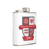 Aquarius Birthday Crest™ for January 20-31 Heupfles (Rechts)