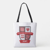 Aquarius Birthday Crest™ for January 20-31 Tote Bag (Achterkant)