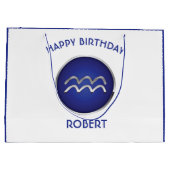 Aquarius Birthday Groot Cadeauzakje (Achterkant)