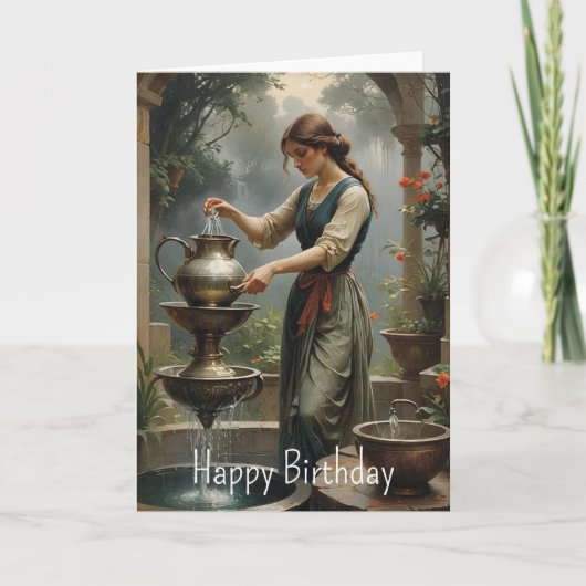 Aquarius Birthday Kaart (Voorkant)