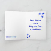 Aquarius Birthday Kaart, Horoscope Kaart (Binnen)