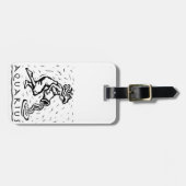 Aquarius Birthday Year Astrological Zodiac Sign Bagagelabel (Voorkant horizontaal)