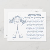 Aquarius [ - BitchScope - ] Briefkaart (Voorkant / Achterkant)
