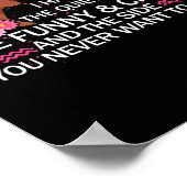 Aquarius Black Queen Ik heb 3 Sides April Girl Poster (Hoek)