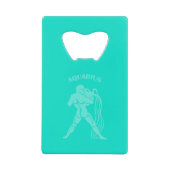 Aquarius Bottle Opener Creditkaart Flessenopener (Voorkant)