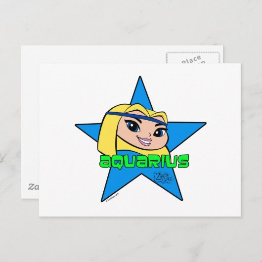 Aquarius Briefkaart (Voorkant / Achterkant)