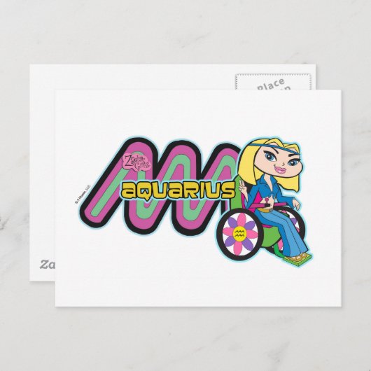 Aquarius Briefkaart (Voorkant / Achterkant)